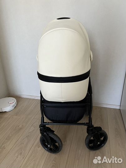Коляска 2 в 1 эко кожа, автолюлька в подарок