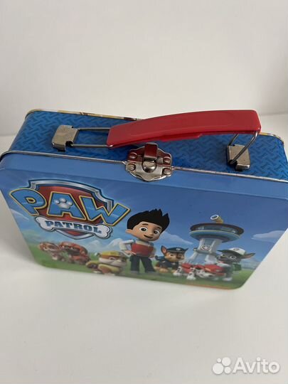 Игрушки щенячий патруль в железном чемоданчике