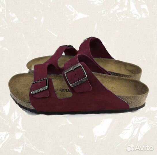 Сандалии Birkenstock Arizona бордовые