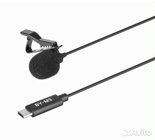 Микрофон петличный Boya BY-M3 с разъемом Type C