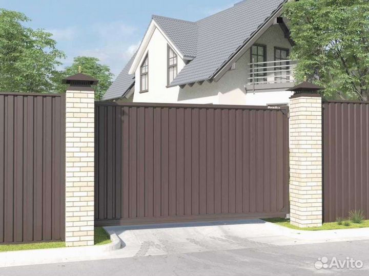 Ворота откатные под ключ