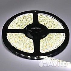 Светодиод лента бок. свеч 12В холод 5мм 60/м 6Вт/м