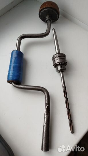 Ручная дрель (коловорот) времён СССР