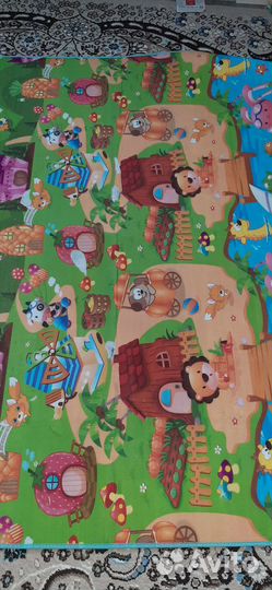Детский коврик для ползания 180 х 200