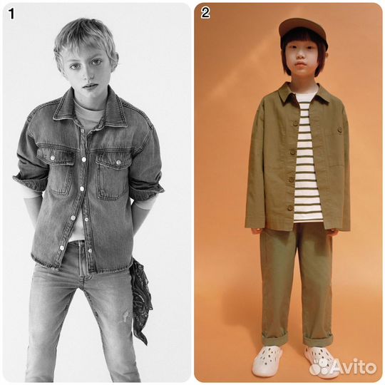 Джинсовая детская рубашка Zara