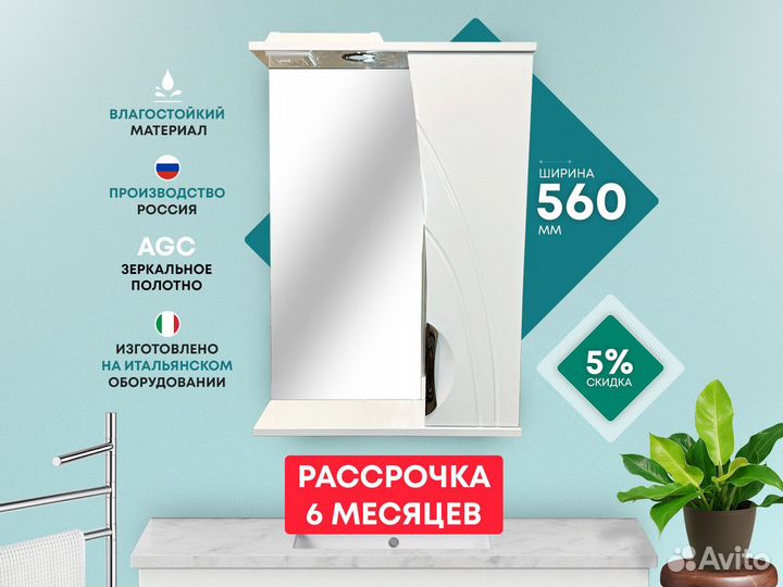 Шкаф-зеркало в ванну