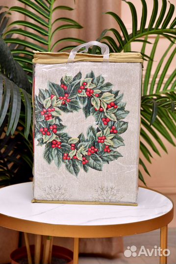 Скатерть гобеленовая новогодняя
