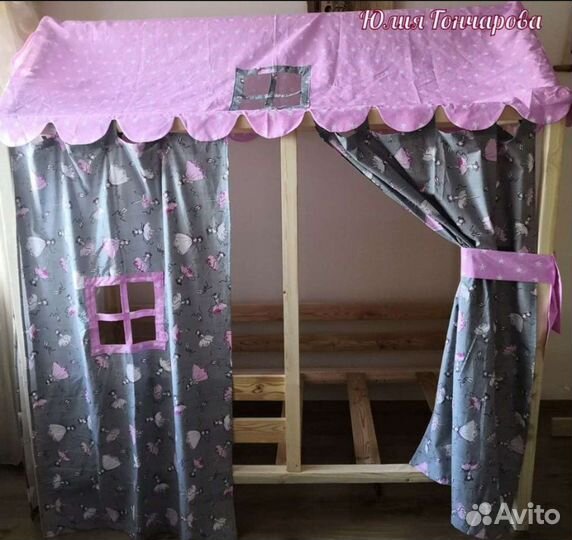 Текстиль на кроватку домик