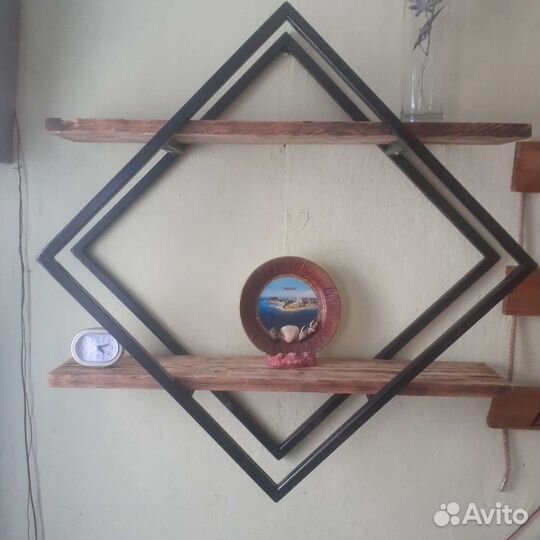 Полка настенная в стиле лофт