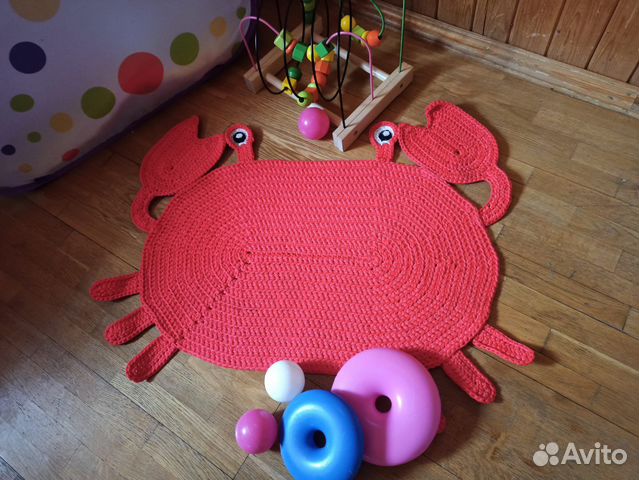 Коврик ручной работы «Крабик»