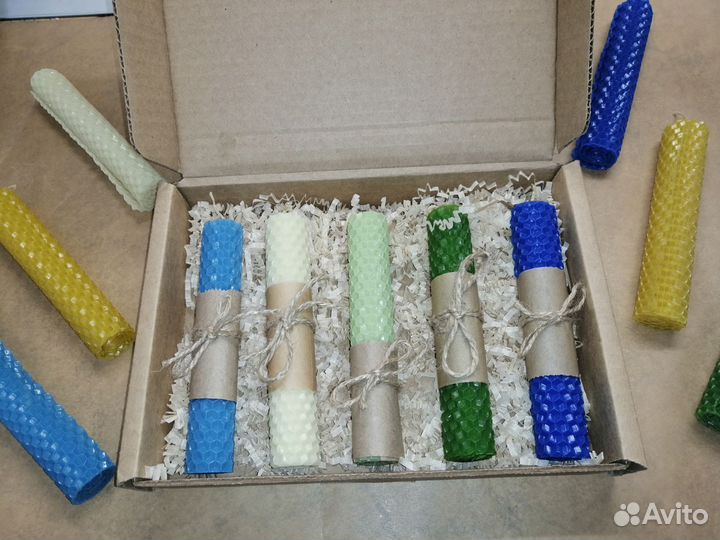 Свечи ручной работы из вощины