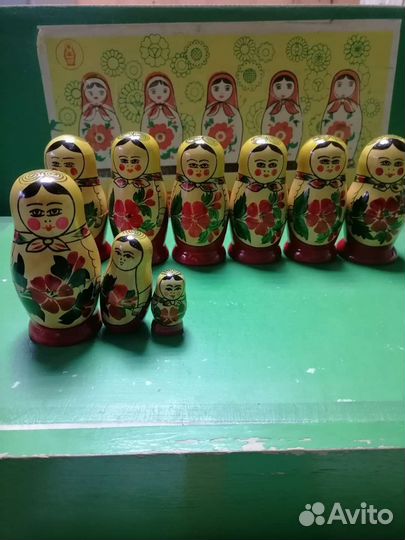 Матрешка СССР счетный материал