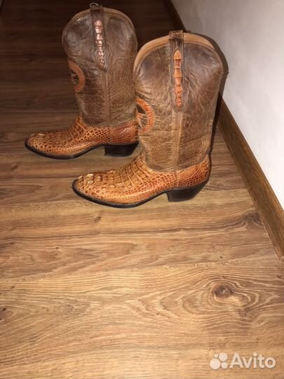 Сапоги муж казачки крокодиловые