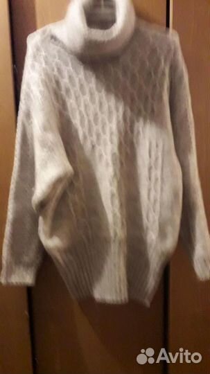 Свитер 100 мохер новый Индия фабричный