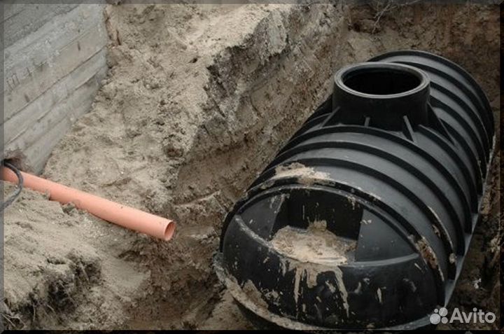 Установка септика. Рассрочка 12 мес