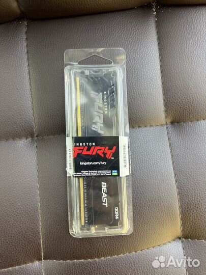 Kingston Fury Beast Black DDR4 - 1x 8Гб 3600Mr