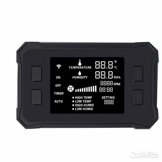 Умный Wifi Канальный вентилятор 100D с датчиком