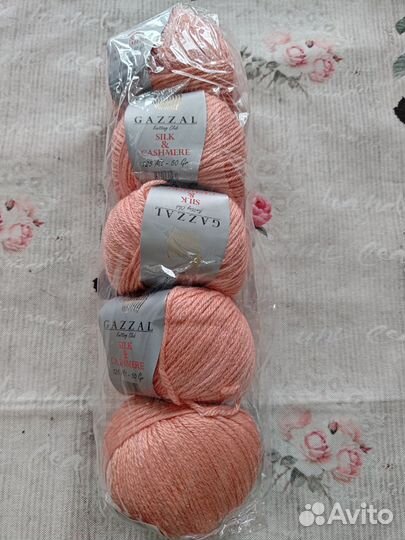 Пряжа Gazzal кашемир + шелк