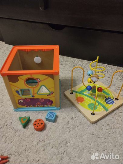 Сортер деревянный бизикубик лабиринт