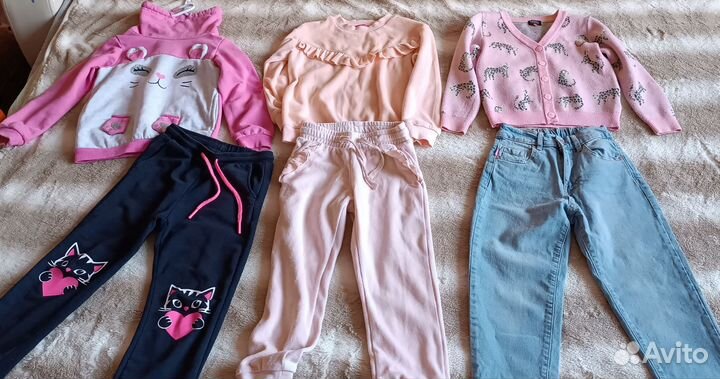 Пакет вещей для девочки на 116р