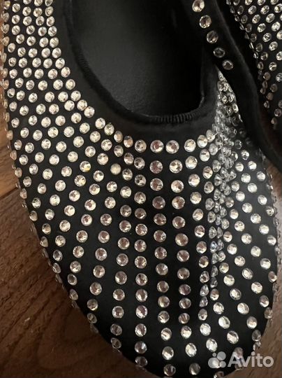 Балетки zara со стразами 36