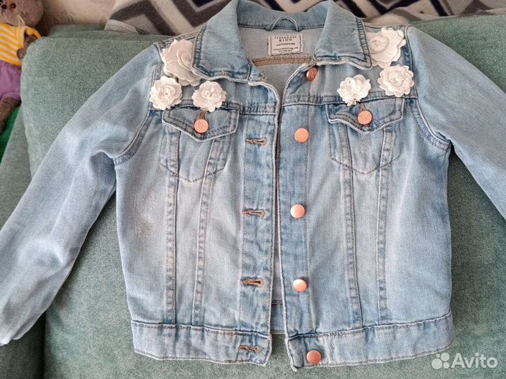 Джинсовая куртка для девочки 122