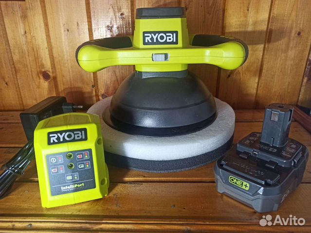 Аккумуляторная полировальная машина ryobi