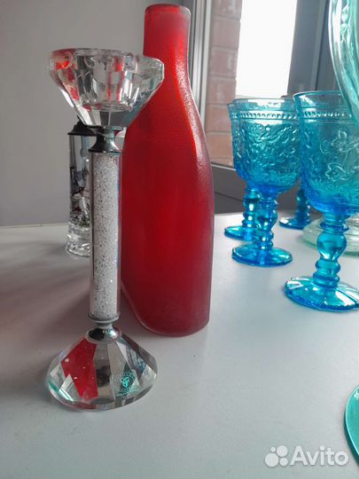 Подсвечник хрусталь Италия