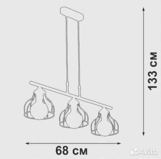 Люстра vitaluce V4819-1/3S