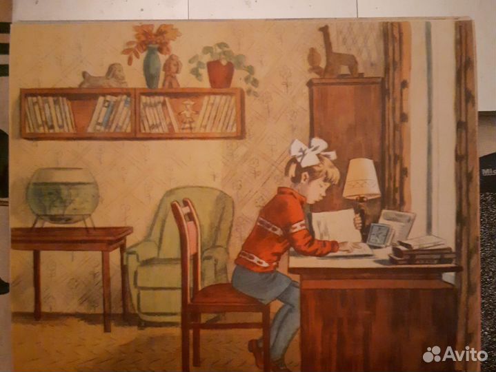 Пособия в картинках СССР изучение 3 ин. языков А4