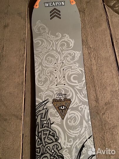 Сноуборд 155см black fire