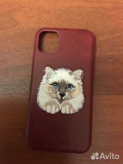 Чехол на iPhone 11 pro max кожаный