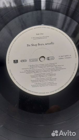 Pet Shop Boys-87 NM/NM/Ger-оригинал