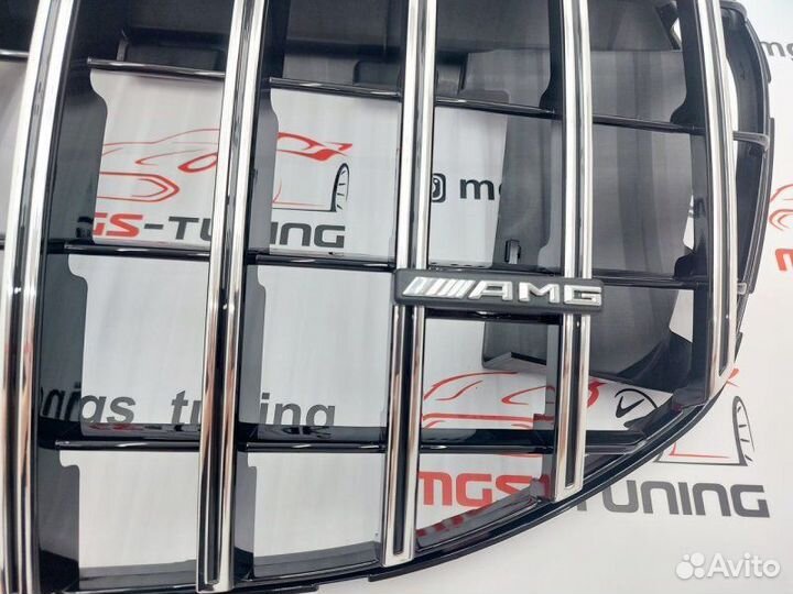 Решетка GT style+шильдик AMG Mercedes GLS x167