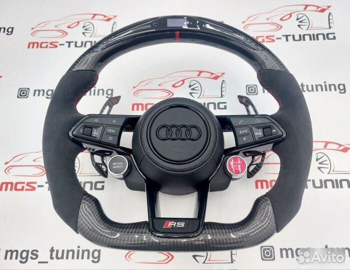 Руль Audi RS карбон дисплей Ауди A3 8V RS3 А3 рс3