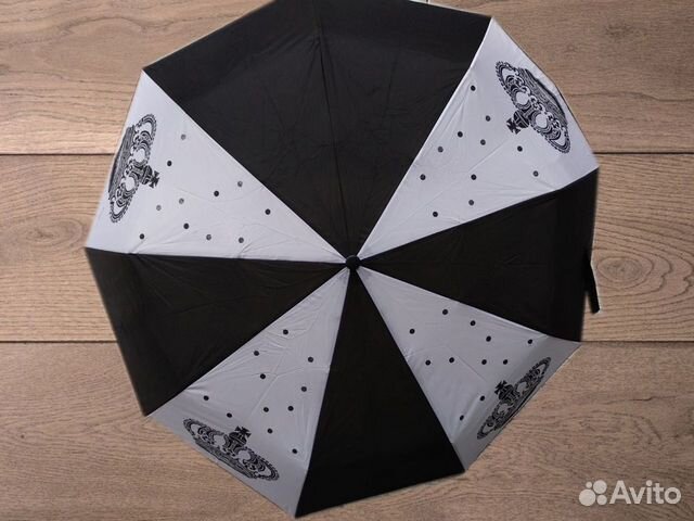 Зонт Amico жен. (черно-белый)