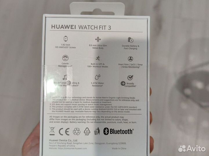 Смарт часы huawei fit 3 розовве