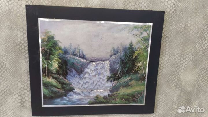 Картина настенная, вид на горы, цена за 2шт