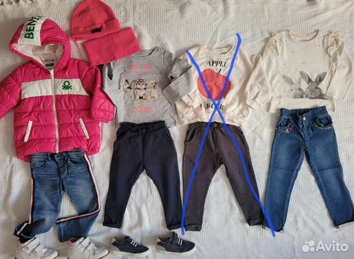 Вещи для девочки 98-104 пакетом