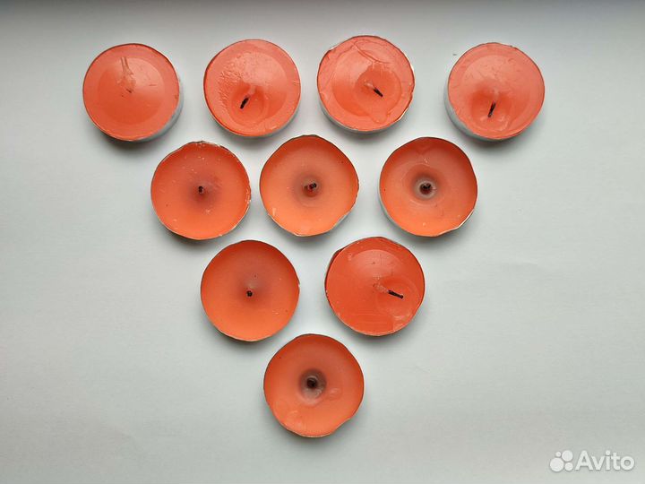 Свечи чайные 10 шт персик