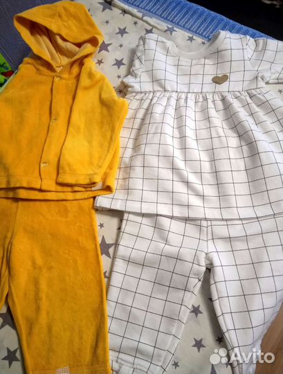 Пакет вещей для девочки на 6-9 месяцев