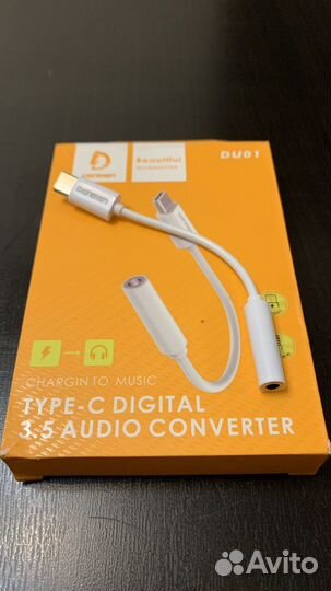 Адаптер переходник Type-C AUX 3,5 mm для наушников