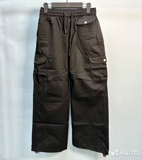 Джинсы cargo в чёрном цвете