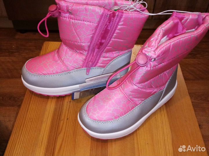 Сапоги дутики для девочки двойняшек