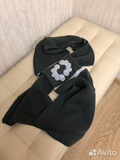 Берет с шарфом