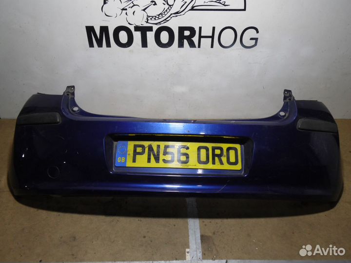 Задний бампер Рено Клио 3 синий