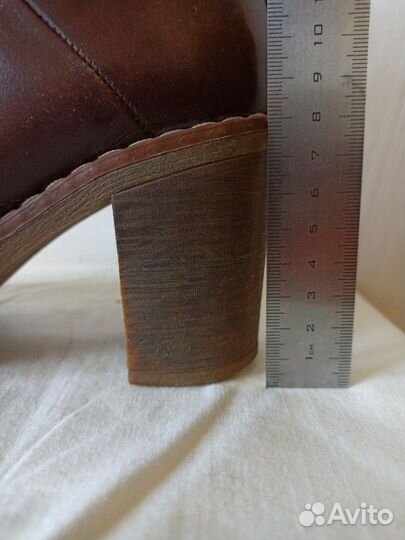 Ботинки bender коричневые кожаные осенние