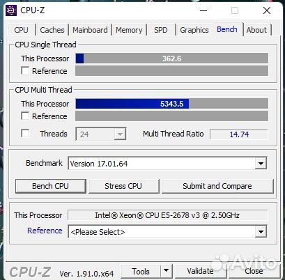 Сборка на процессоре Intel Xeon E5 2678v3