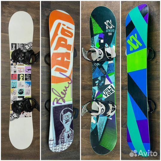 Сноуборды с креплениями 157-158