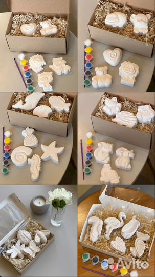 Фигурки из гипса для раскрашивания